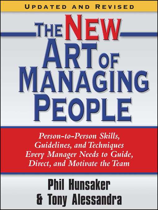 Title details for Art of Managing People by Tony Alessandra - Wait list